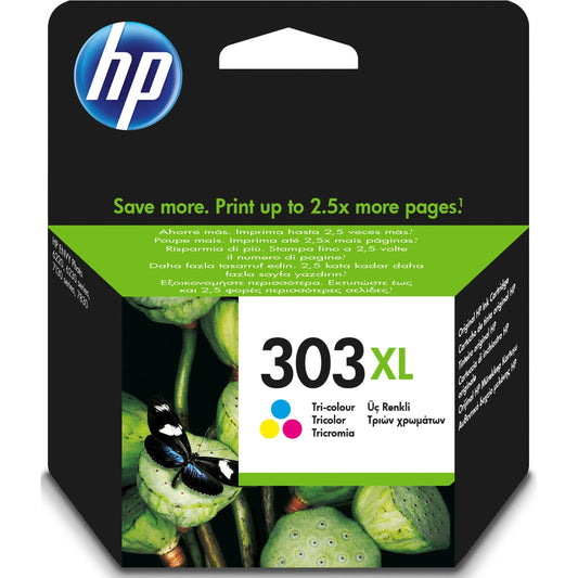 HP 303XL High Yield Colour Original Ink Cartridge Page Yield 415 (P/N T6N03AE)