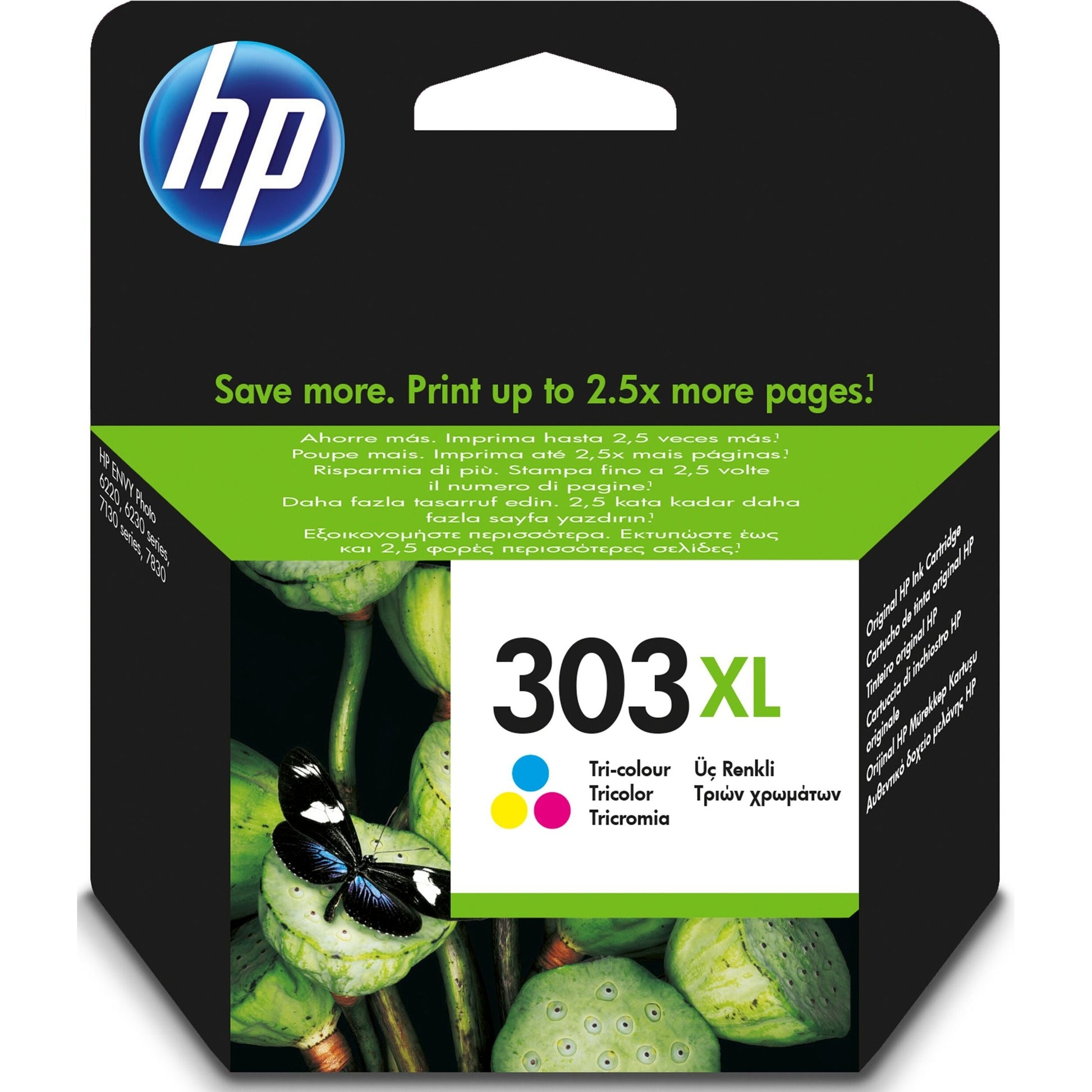 HP 303XL High Yield Colour Original Ink Cartridge -T6N03AE