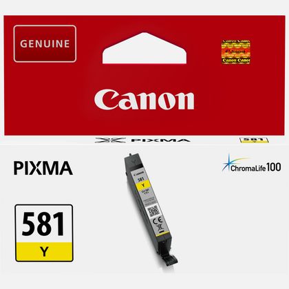 Canon CLI-581 Printer Ink Cartridge Yellow Canon