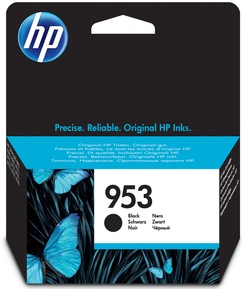 HP 953 Standard Yield Original Black Ink Cartridge Page Yield 900 (P/N L0S58AE)