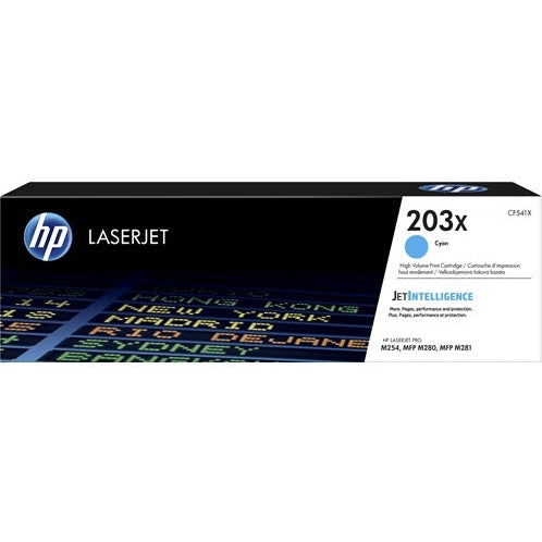 HP 203X High Yield Original Cyan LaserJet Toner Cartridge Page Yield 2500 CF541X HP