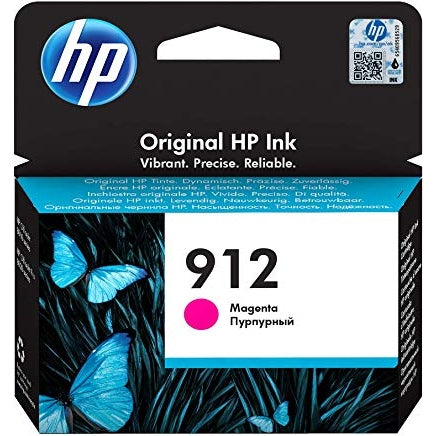 HP 912 Magenta Original Ink Cartridge Page Yield 315 P/N 3YL78AE HP