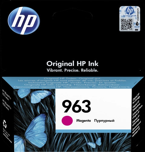 HP 963 Magenta Original Ink Cartridge Page Yield 700 (P/N 3JA24AE)
