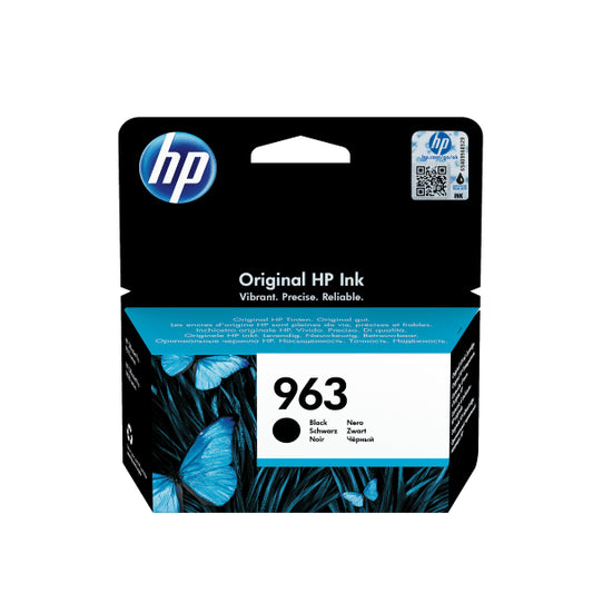 HP 963 Black Original Ink Cartridge Page Yield 1000 P/N 3JA26AE HP