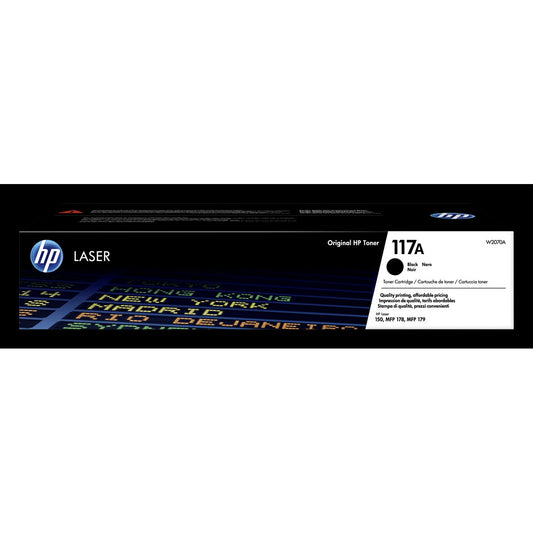 HP 117A Black Original Laser Toner Cartridge Page Yield 1000 P/N W2070A HP