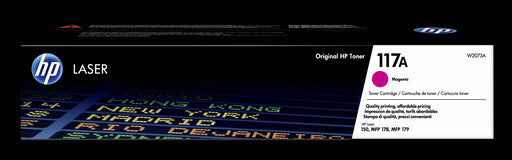 HP 117A Magenta Original Laser Toner Cartridge Page Yield 700 (P/N W2073A) | Cartridge King 