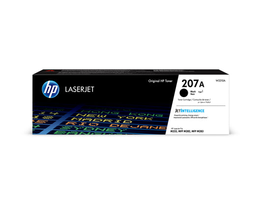 HP 207A Black Original LaserJet Toner Cartridge Page Yield 1350 (W2210A)