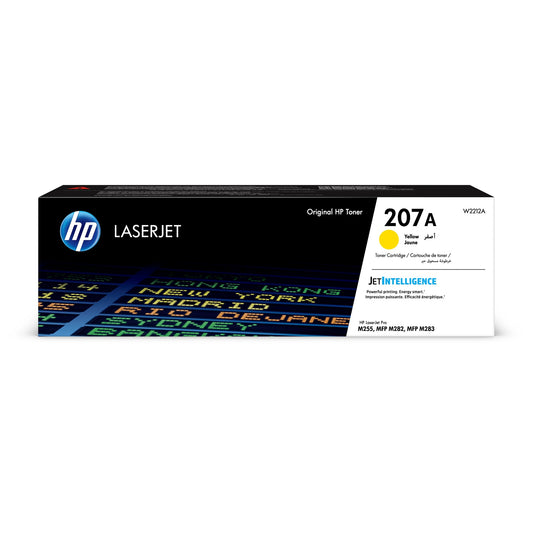 HP 207A Yellow Original LaserJet Toner Cartridge Page Yield 1250 W2212A HP