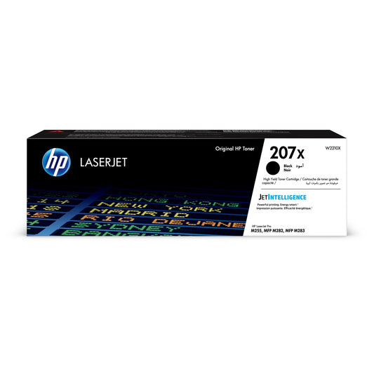 HP 207X High Yield Black Original LaserJet Toner Cartridge Page Yield 3150 W2210X HP