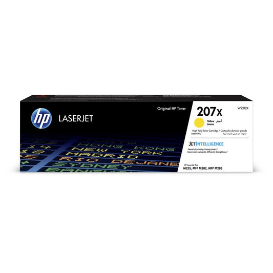 HP 207X High Yield Yellow Original LaserJet Toner Cartridge Page Yield 2450 W2212X HP