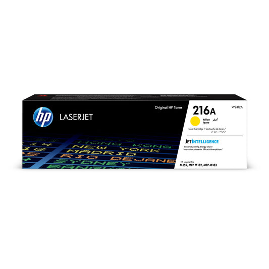 HP 216A Yellow Original LaserJet Toner Cartridge Page Yield 850 W2412A