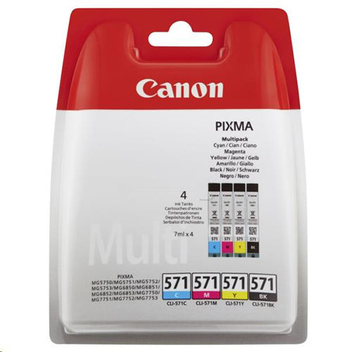 Canon CLI-571 Printer Ink Cartridges BK/C/M/Y | Cartridge King 