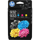 HP 932/933 4-pack Black/Cyan/Magenta/Yellow Original Ink Cartridges - 6ZC71AE