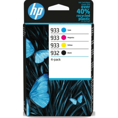 HP 932/933 4-pack Black/Cyan/Magenta/Yellow Original Ink Cartridges Page Yield B 400/ C 330/ M 330/ Y 330 6ZC71AE HP