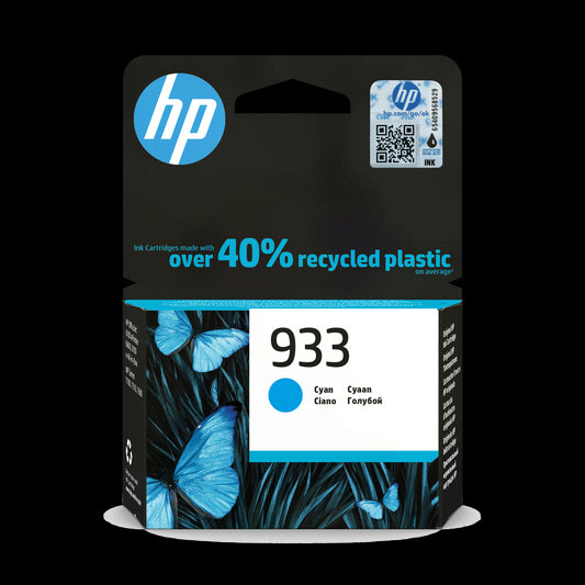 HP 933 Cyan Original Ink Cartridge Page Yield 330 P/N CN058AE HP