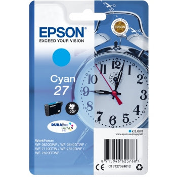 Epson Original T27 Cyan Durabrite Ultra Ink