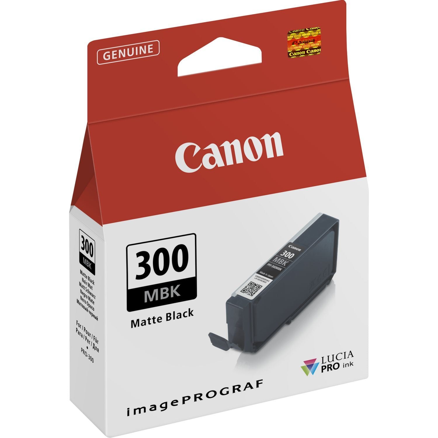 Canon PFI-300MBK Matte Black Printer Ink Cartridge - 4192C001