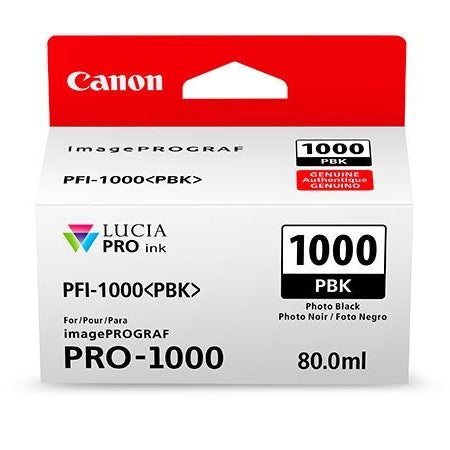 Canon PFI-1000PBK Photo Black Printer Ink Cartridge Canon