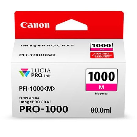 Canon PFI-1000M Magenta Printer Ink Cartridge Canon