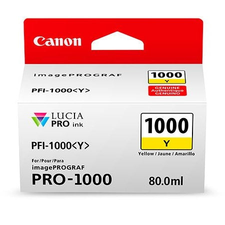 Canon PFI-1000Y Yellow Printer Ink Cartridge Canon