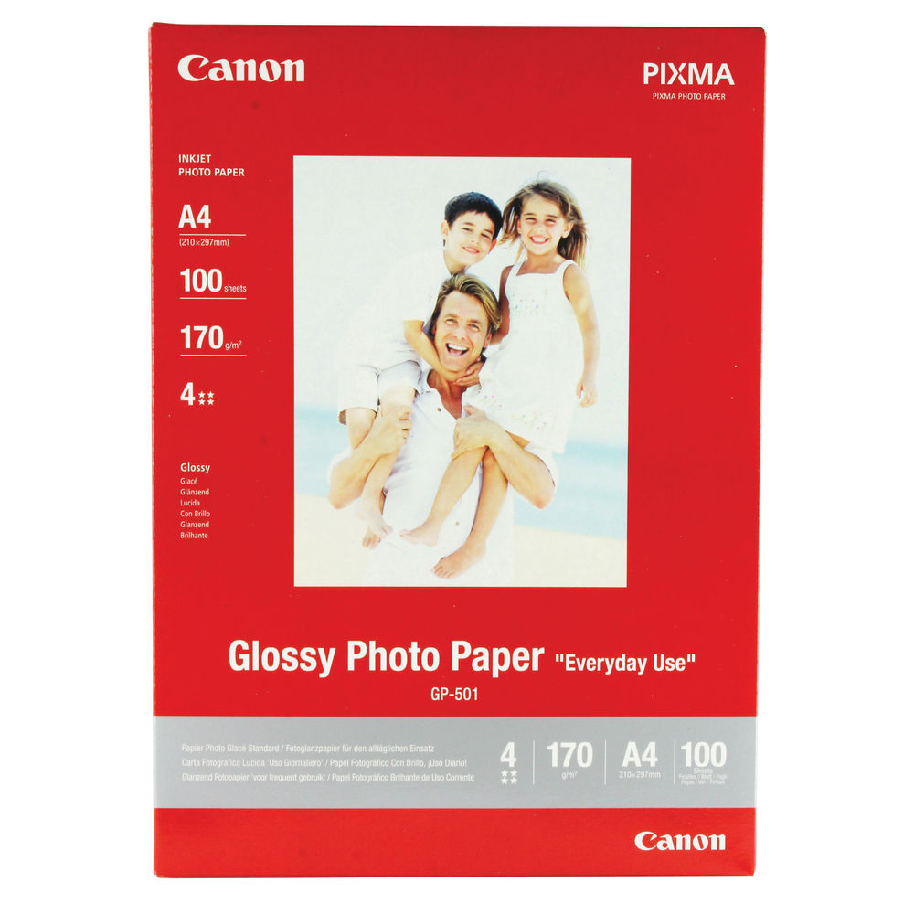 Canon GP-501 Glossy Photo Paper A4 - 100 Sheets | Cartridge King 