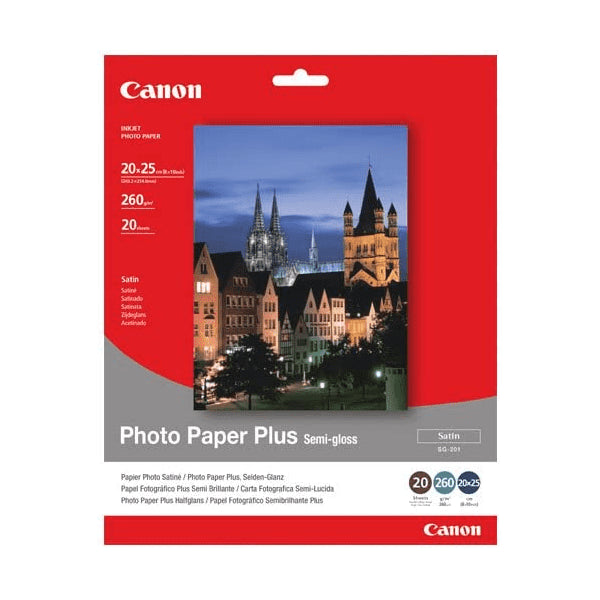 Canon SG-201 Semi-Gloss Photo Paper Plus 8x10