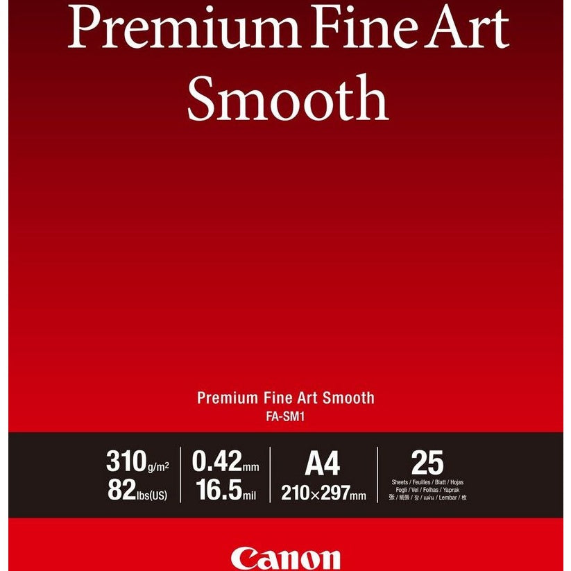 Canon FA-SM1 Premium Fine Art Smooth Paper A4 - 25 Sheets