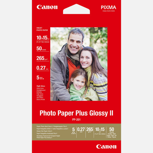 Canon PP-201 Glossy II Photo Paper Plus 4x6 - 2311B003