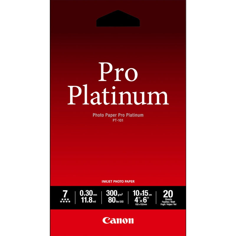 Canon PT-101 Pro Platinum Photo Paper 4x6 Canon