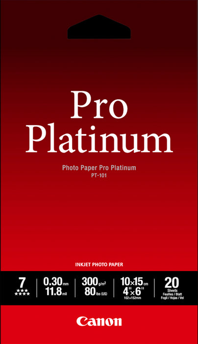 Canon PT-101 Pro Platinum Photo Paper 4x6 | Cartridge King 