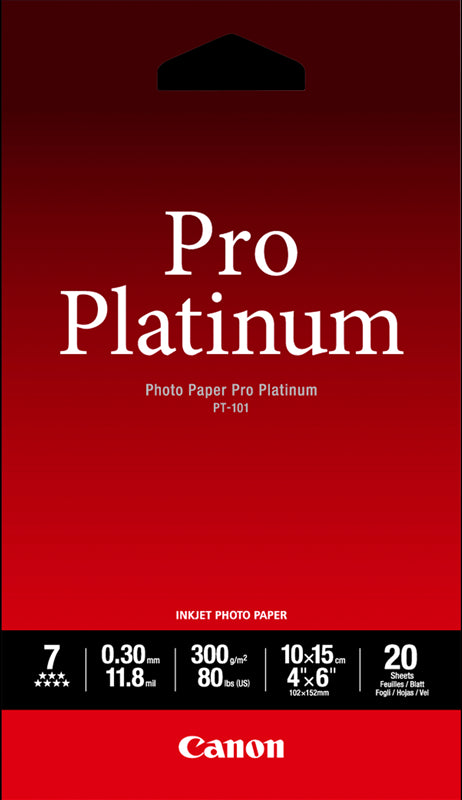 Canon PT-101 Pro Platinum Photo Paper 4x6 | Cartridge King 