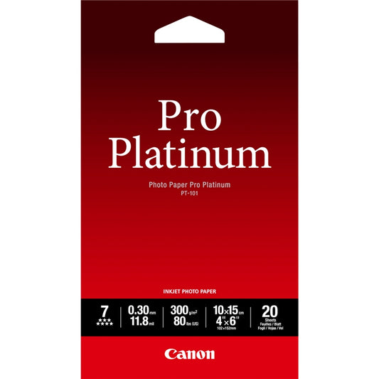 Canon PT-101 Pro Platinum Photo Paper 4x6
