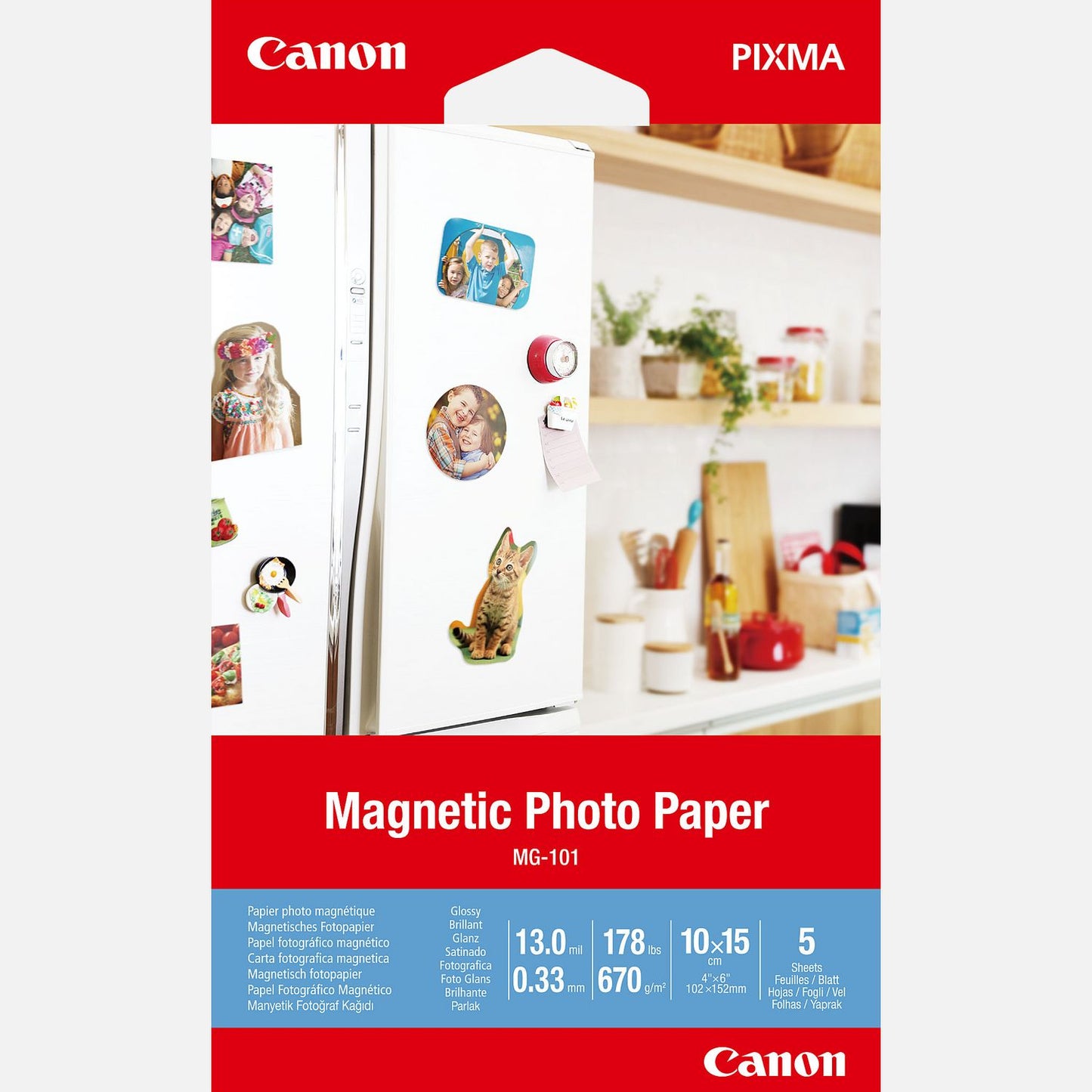 Canon MG-101 Magnetic Photo Paper, 4x6 Canon