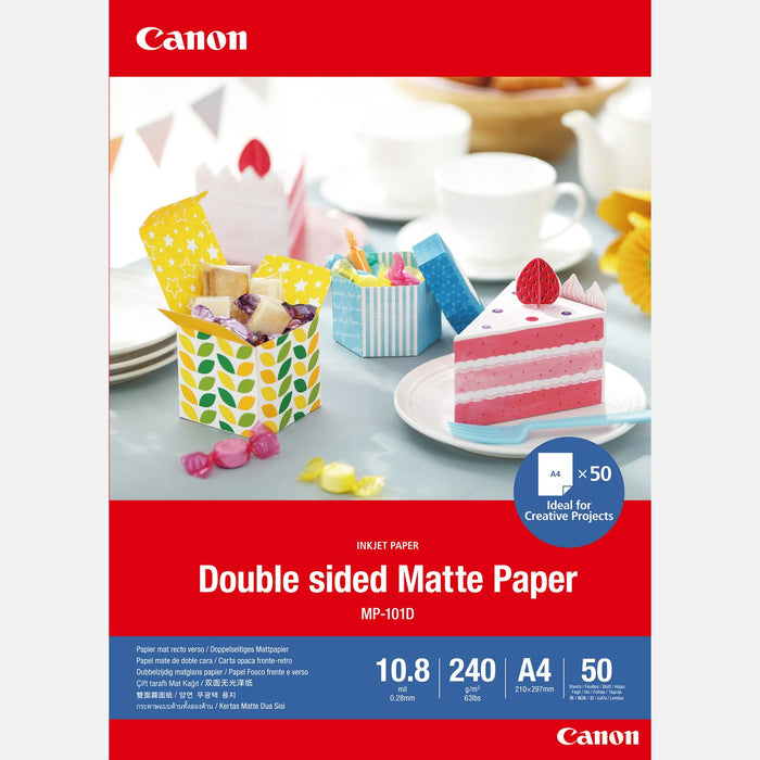 Canon MP-101D Double-sided Matte Paper, A4, 50 sheets | Cartridge King 