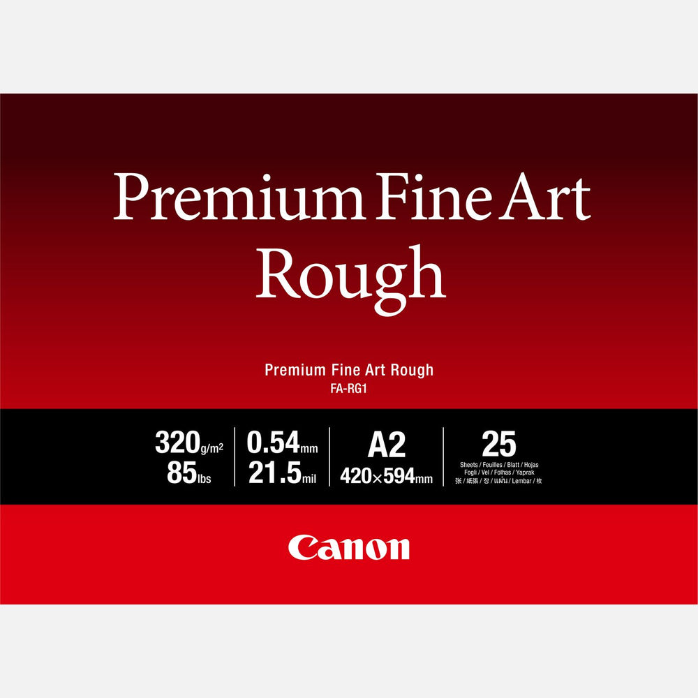 Canon FA-RG1 Premium Fine Art Rough Paper, A2, 25 sheets | Cartridge King 