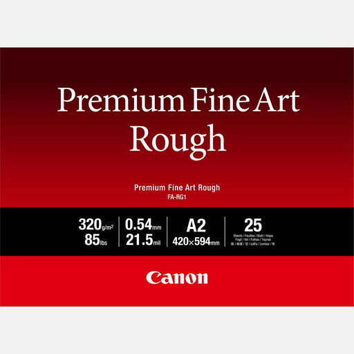 Canon FA-RG1 Premium Fine Art Rough Paper, A2, 25 sheets | Cartridge King 