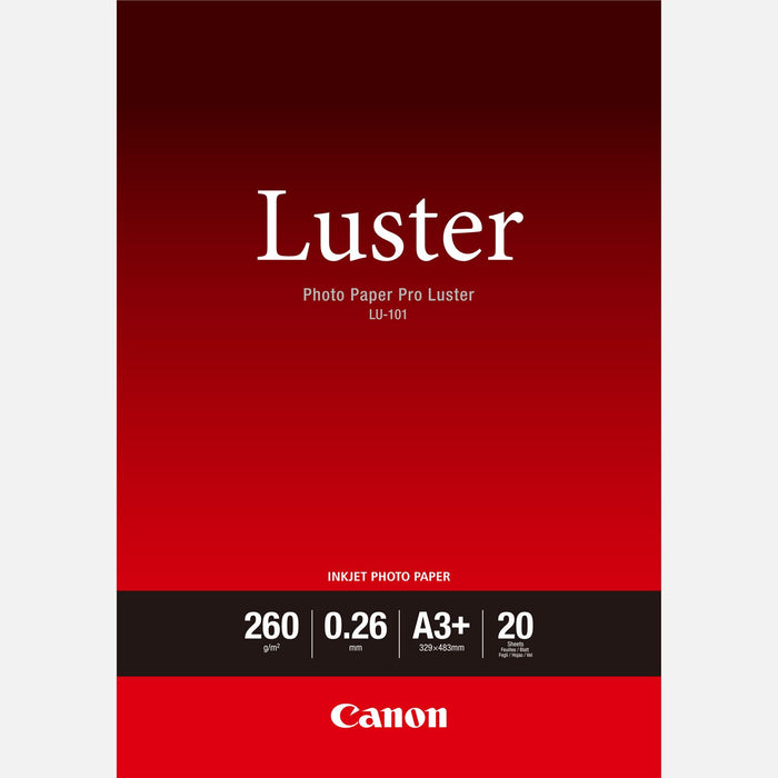 Canon LU-101 Luster Photo Paper Pro A3 Plus - 20 Sheets | Cartridge King 