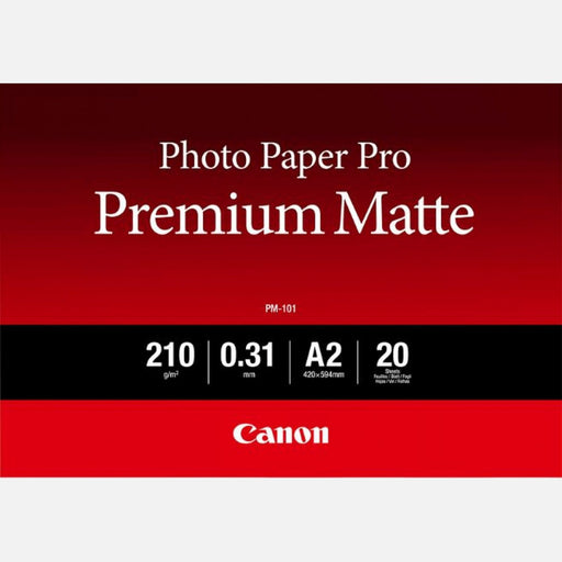 Canon PM-101 Premium Matte Photo Paper A2 - 20 Sheets | Cartridge King 