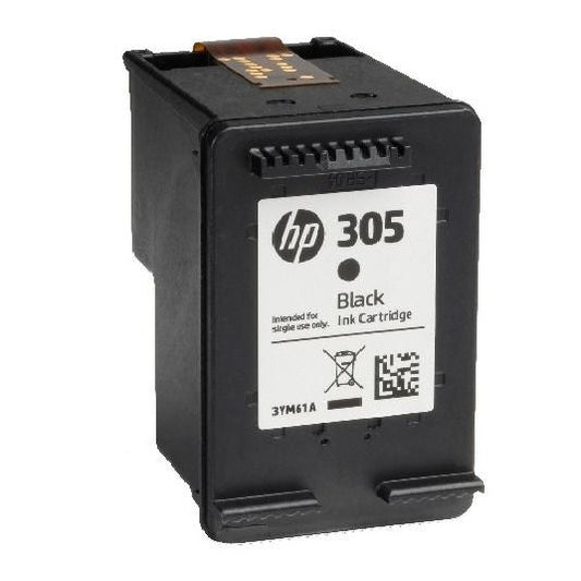 HP 305 Standard Capacity Black Original Ink Cartridge -3YM61AE - letterbox friendly