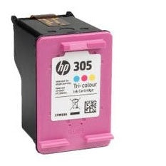 HP 305 Standard Capacity Colour Original Ink Cartridge - 3YM60AE - letterbox friendly