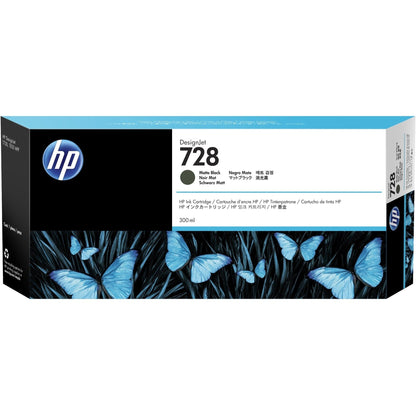 HP 728 300-ml Matte Black DesignJet Ink Cartridge HP