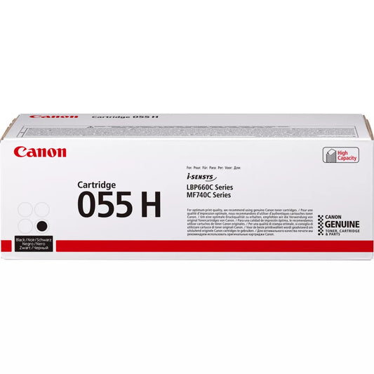 Canon 055 H High Yield Black Toner Cartridge - 3020C002