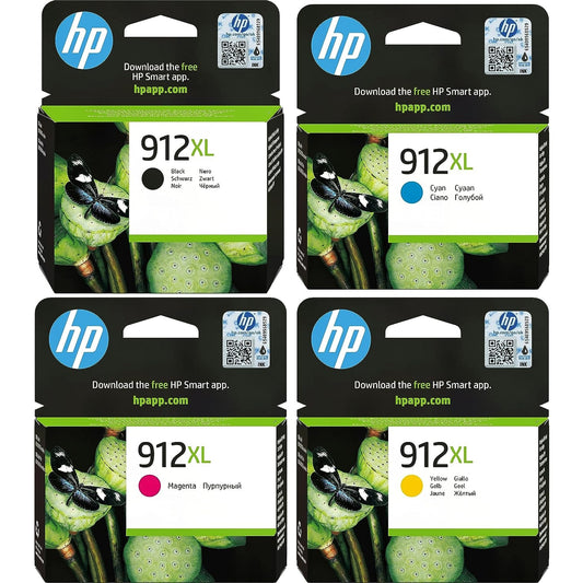 HP 3YP34AE 912XL High Yield Original Ink Cartridge Black/Cyan/Magenta/Yellow Bundle