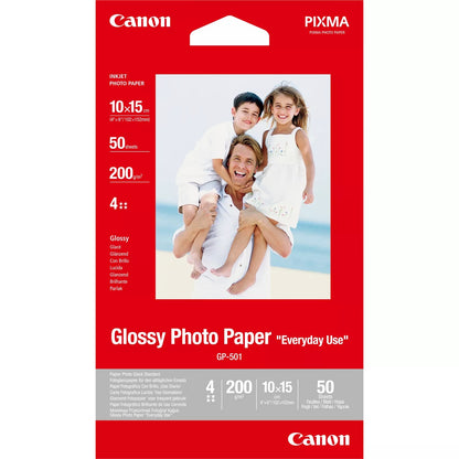 Canon GP-501 Glossy Photo Paper 4x6 - 50 Sheets Canon