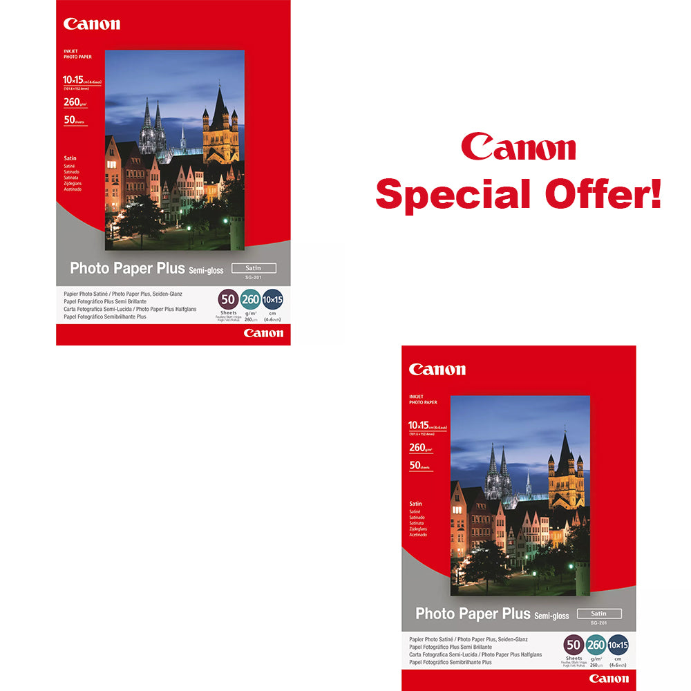 Canon PP-201 - Papier photo brillant - 20 x 15 cm - 260 g/m² - 50