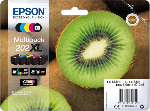 Epson 202XL Kiwi Genuine High Yield Multipack