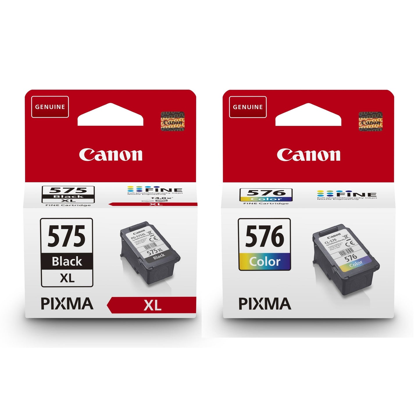 Canon PG-575XL and CL-576 Black and Tri-colour ink cartridge Bundle Canon