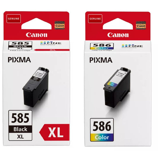 Canon PG-585XL and CL-586 Black and Tri-colour ink cartridge Bundle Canon