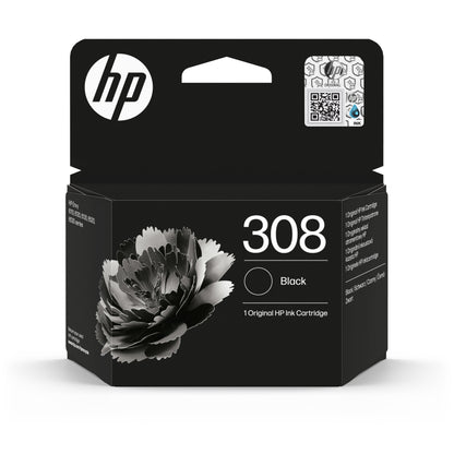 HP 308 Black Original Ink Cartridge - 7FP21UE