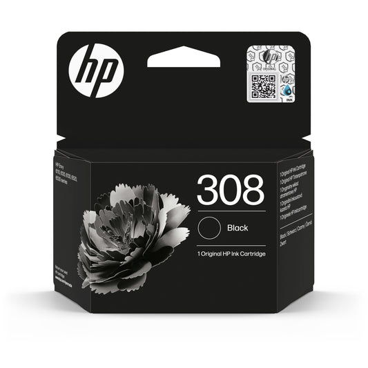 HP 308 Black Original Ink Cartridge - 7FP21UE